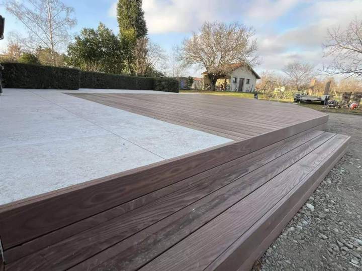 Réalisation de terrasse extérieure Lempdes
